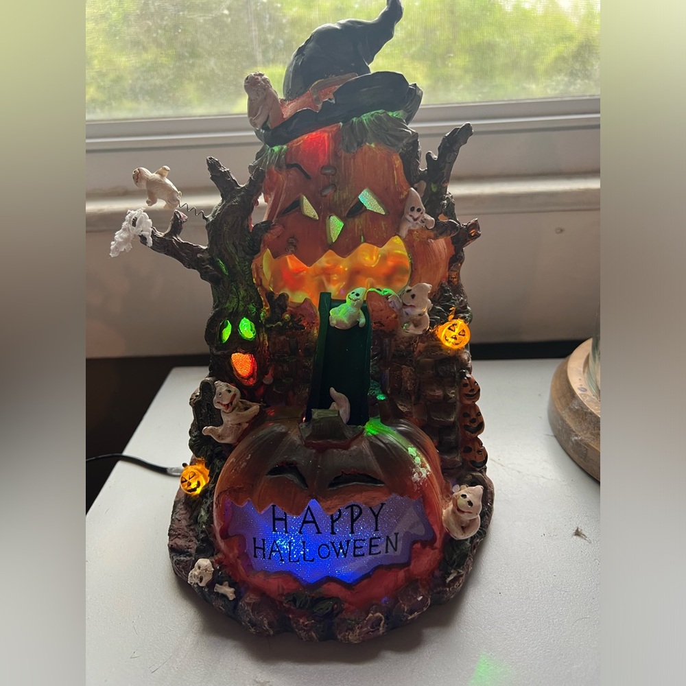 Target 2008 Halloween LED Village Pumpkin Slide